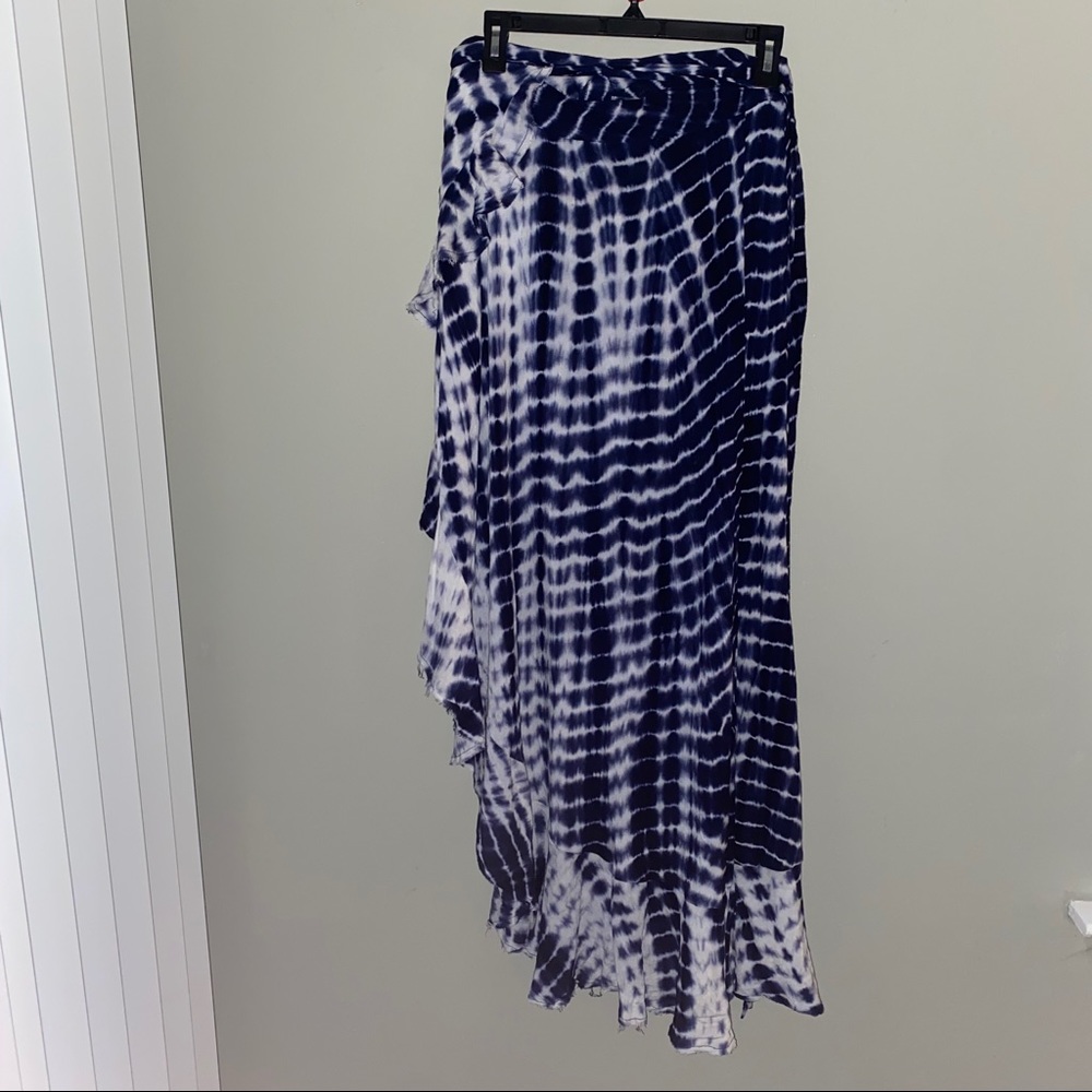 wrap maxi skirt / beach cover up